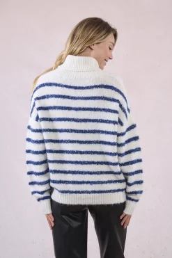 Molly Bracken Jersey de manga larga estampado rayas Multicolor Hot