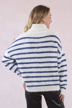 Molly Bracken Jersey de manga larga estampado rayas Multicolor Hot