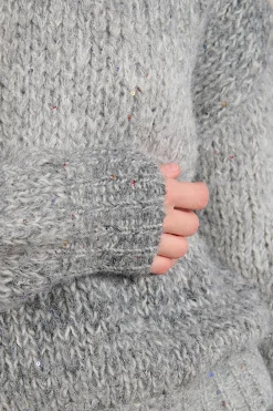 Molly Bracken Jersey de manga larga motivo tie dye Gris New