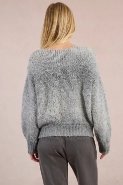 Molly Bracken Jersey de manga larga motivo tie dye Gris New