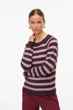 Vero Moda Jersey de mujer básico manga larga Morado Online