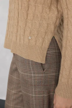 Pedro del Hierro Jersey de ochos lana merino Beige Online