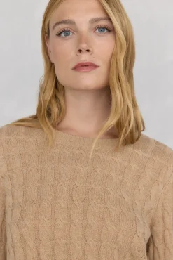 Pedro del Hierro Jersey de ochos lana merino Beige Online