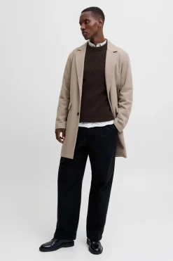 Jack & Jones Jersey de punto básico marr&oacute;n Clearance