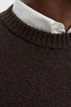 Jack & Jones Jersey de punto básico marr&oacute;n Clearance