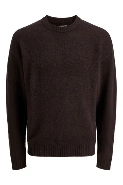 Jack & Jones Jersey de punto básico marr&oacute;n Clearance