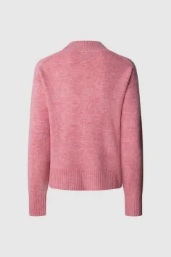 Pepe Jeans Jersey de punto Cecil con cuello perkins rosa Clearance