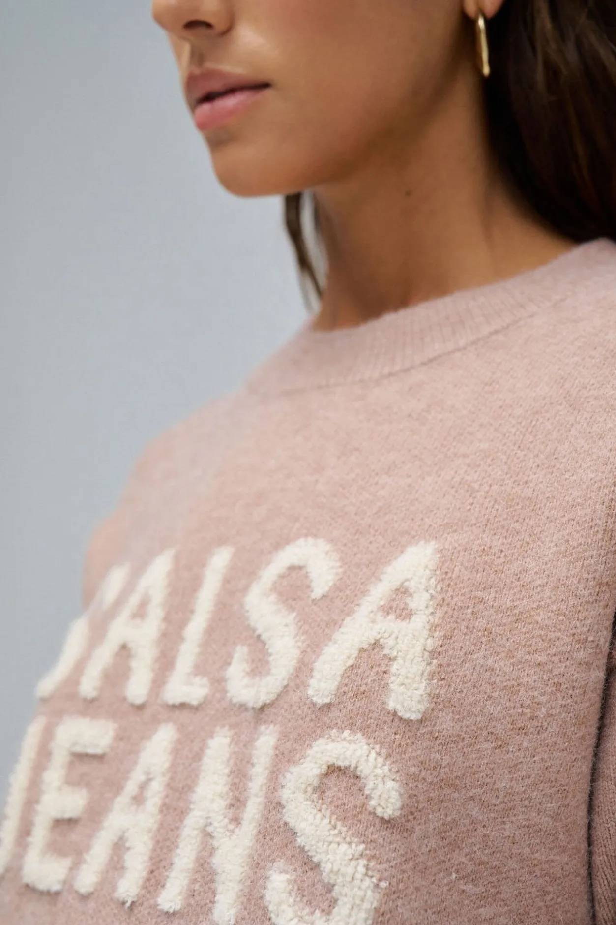 Salsa Jeans Jersey de punto con branding Beige New