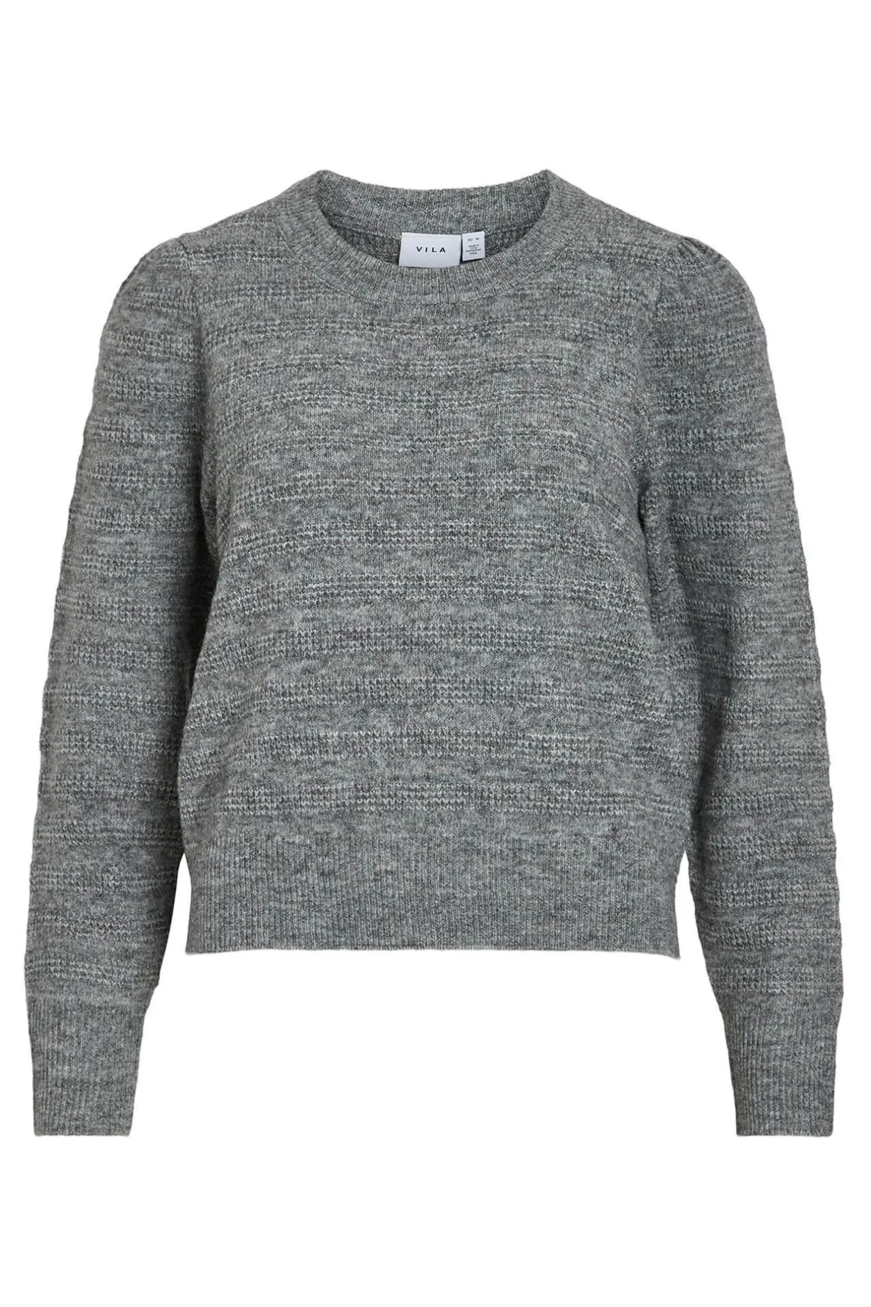 Vila Jersey de punto con lana Gris Sale