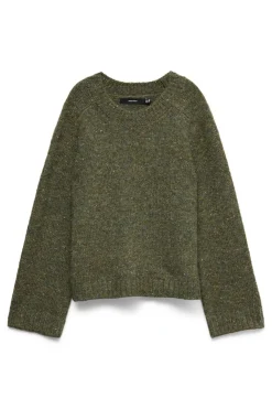 Vero Moda Jersey de punto con lana y estilo ancho Verde Outlet