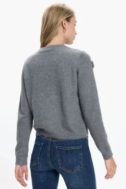 Vero Moda Jersey de punto cuello redondo Gris