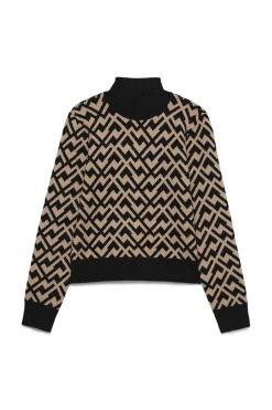 Vero Moda Jersey de punto cuello subido Negro Best