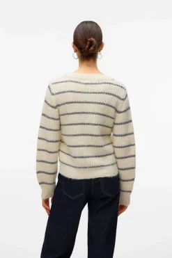 Vero Moda Jersey de punto detalles lúrex Beige Clearance