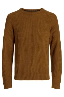 Jack & Jones Jersey de punto estructurado marr&oacute;n