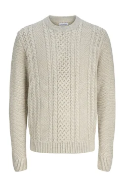 Jack & Jones Jersey de punto estructurado blanco