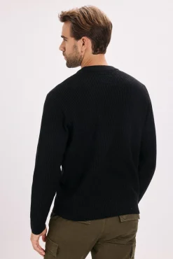 Jack & Jones Jersey de punto estructurado Negro Outlet