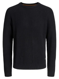 Jack & Jones Jersey de punto estructurado negro Outlet