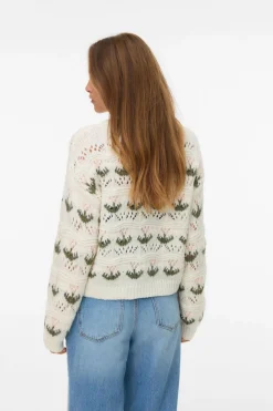 Vero Moda Jersey de punto fantasía Beige Sale