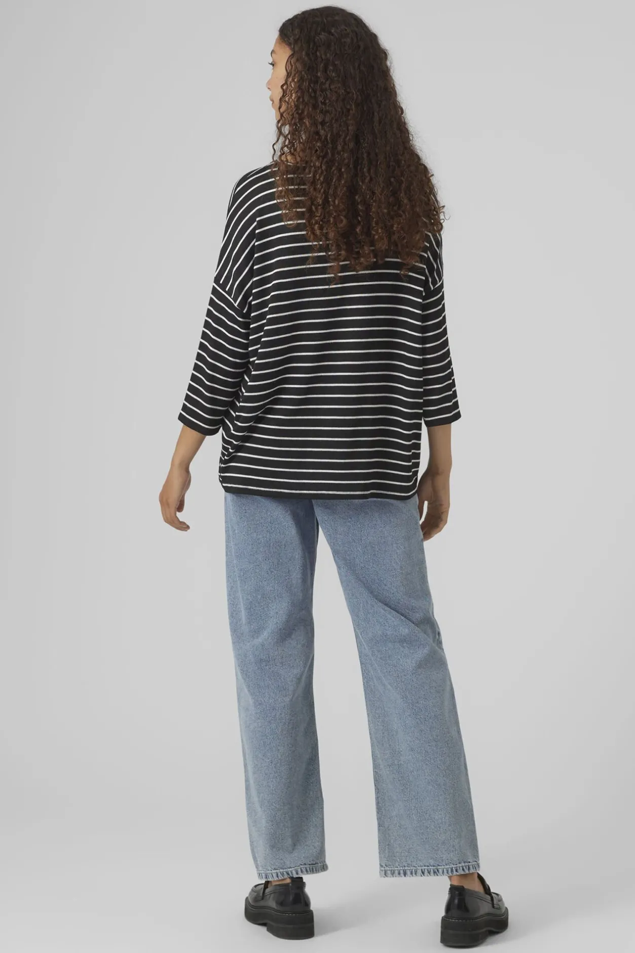 Vero Moda Jersey de punto manga 3/4 Negro