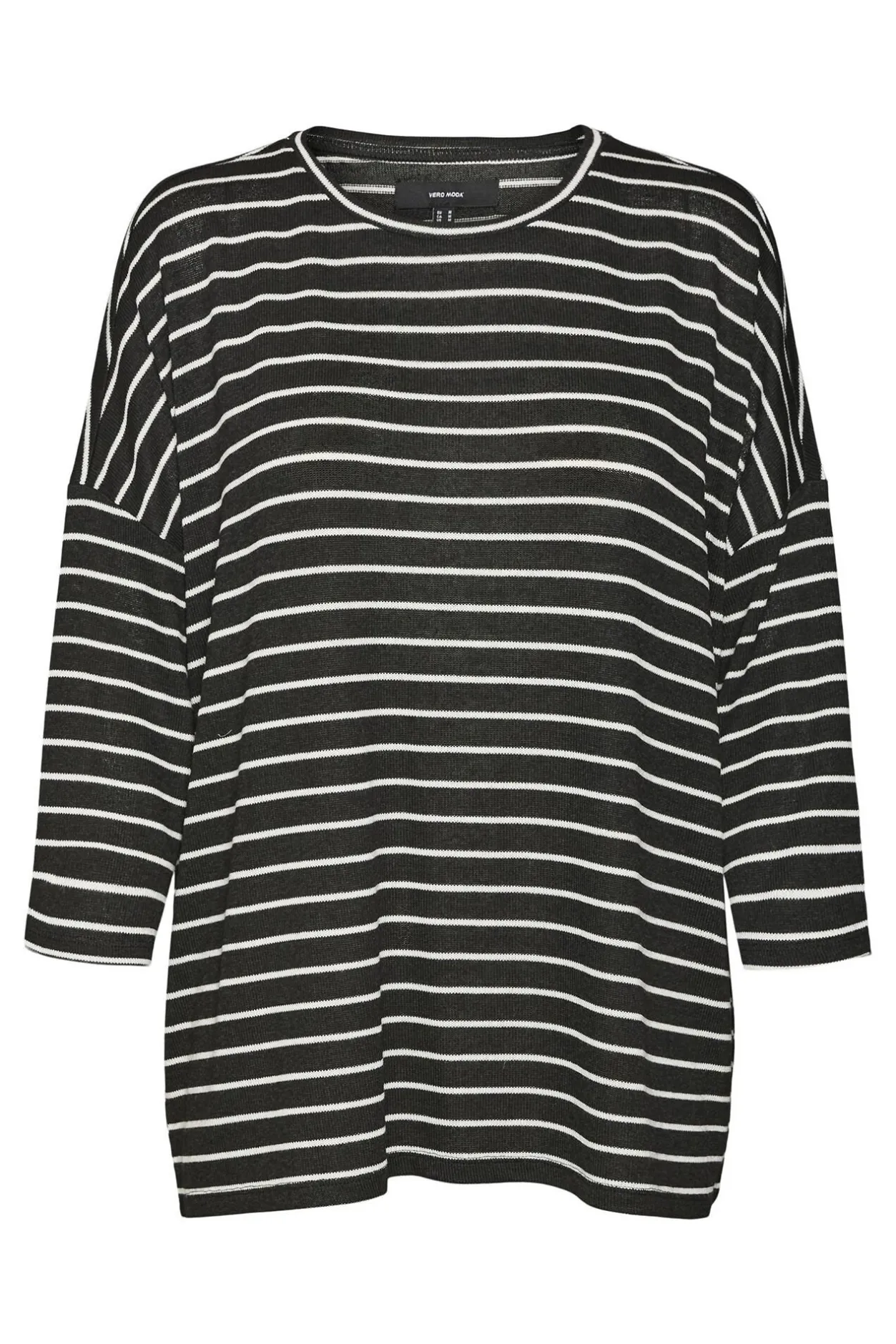 Vero Moda Jersey de punto manga 3/4 Negro