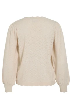 Vila Jersey de punto pointelle Marr&oacute;n Sale