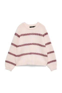 Vero Moda Jersey de punto rayas Rosa Sale