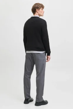 Jack & Jones Jersey de punto trenzado negro