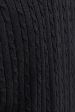 Jack & Jones Jersey de punto trenzado negro