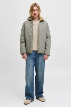 Jack & Jones Jersey de punto trenzado gris Best