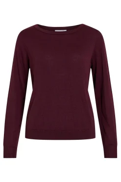 Vila Jersey de viscosa con botones en los puños Morado New