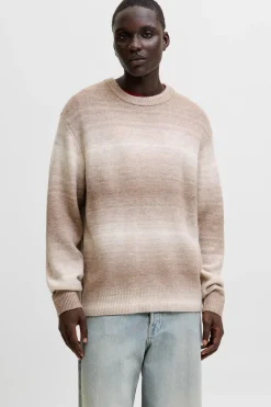 Jack & Jones Jersey degradado de punto marr&oacute;n Hot