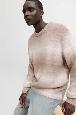 Jack & Jones Jersey degradado de punto marr&oacute;n Hot