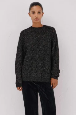 Cortefiel Jersey delantero lentejuelas. Negro Online