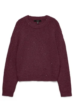 Vero Moda Jersey detalle lentejuelas Morado Clearance