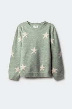 Springfield Kids Jersey estrellas niña verde Online