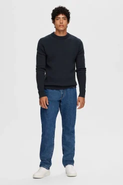 Selected Jersey estructura 100% algodón orgánico. Negro Online