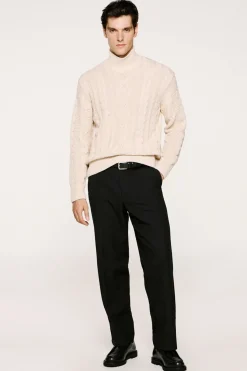 Selected Jersey estructura 100% algodón orgánico Beige Outlet