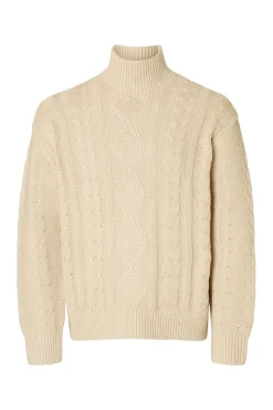 Selected Jersey estructura 100% algodón orgánico Beige Outlet