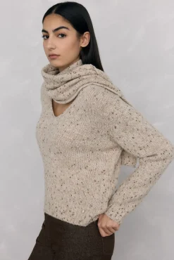 Pedro del Hierro Jersey fantasía bufanda Crudo Best