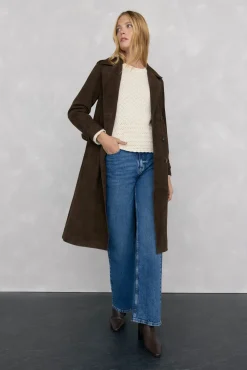 Pedro del Hierro Jersey fantasía calada manga acampanada Crudo Outlet