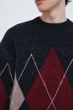 Springfield Jersey fantasía rombos burdeos