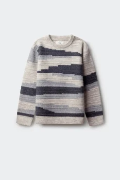 Springfield Kids Jersey figuras geometricas para niño azul