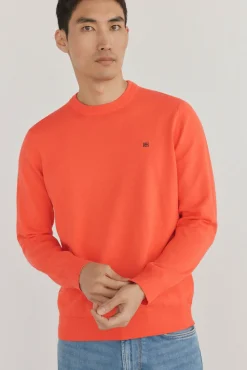 Pedro del Hierro Jersey fino algodón premium cuello redondo Rojo New