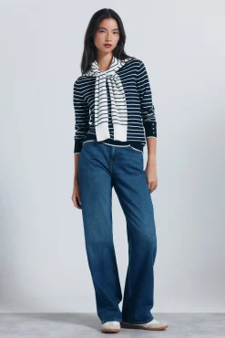 Springfield Jersey fino botones puños azul Online