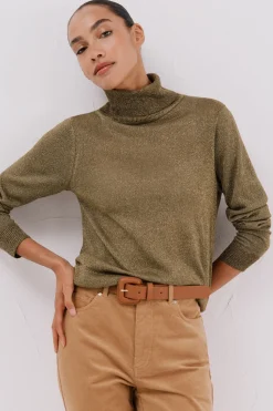 Cortefiel Jersey fino lurex Verde Online