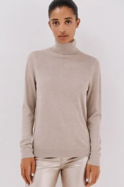 Cortefiel Jersey fino lurex Beige Online