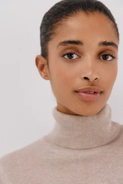 Cortefiel Jersey fino lurex Beige Online