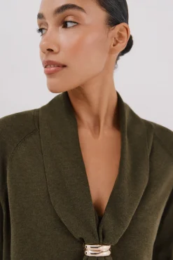 Cortefiel Jersey foulard aro Verde Discount