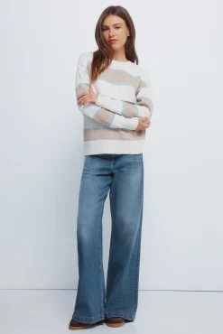 Springfield Jersey franjas relieve multi color nude Clearance