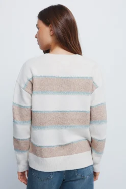 Springfield Jersey franjas relieve multi color nude Clearance